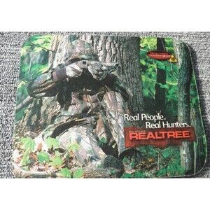 NEW (OPEN) BILL JORDAN'S REALTREE "MOUSE PAD" CAMO HARDWOODS GREEN (9 X 7.25)